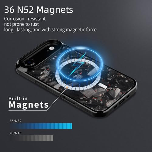 Coque iPhone 17 Pro Max carbone forgé magnétique et fine - 3