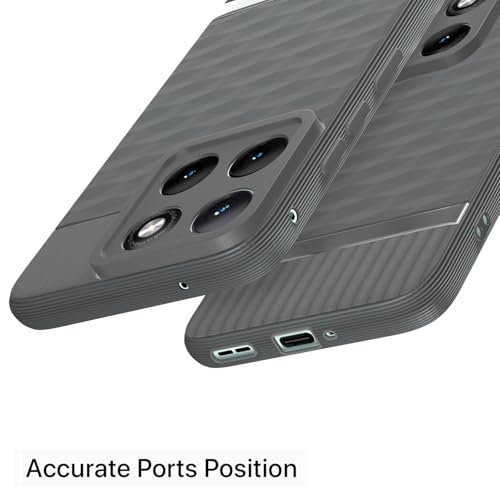 Image of Outlouders Back Cover for Motorola Moto Edge 70 Fusion 5G | Full Camera Protection | TPU Soft Flexible Shockproof Bumper Case (Grey)
