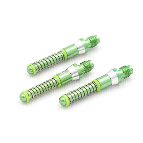 Cuesoul Tero Ak7 Aluminum Size A Dart Shafts Green Built-In Spring Telescopic For Steel Tip Darts And Soft Tip Darts,Set Of 3 Pcs #TOP1