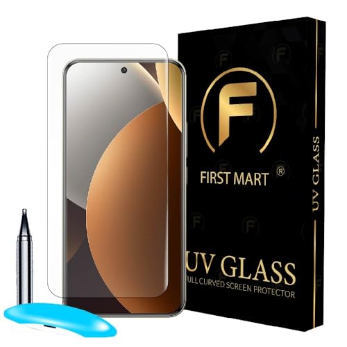 Image of FIRST MART Military Grade UV Tempered Glass Screen Protector For Redmi Note 15 Pro (6.83 Inches) With Installation Kit| Edge To Edge Coverage