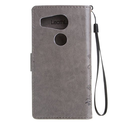 Leathlux per LG Nexus 5X Grigio Custodia, Retro