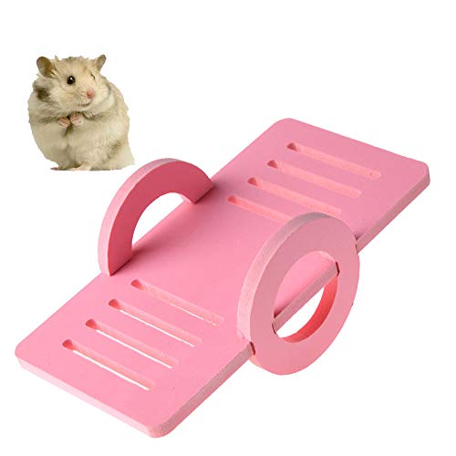 Ogquaton Hamster balancín Juguete casa Jaula Juguete Divertido balancín Juguete Mascota pájaro Jaula Nido balancín Ejercicio Ejercicio Jugar Rosa