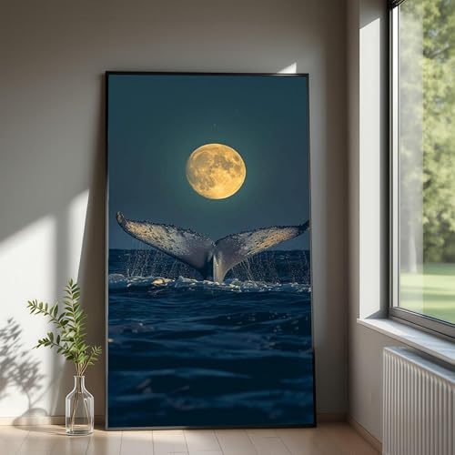 Tableau sur toile queue de baleine pour habiller un mur vide