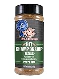 Three Little Pigs - Hot Championship BBQ Rub - Chipotle Bite with Hickory, Garlic & Bell Peppers - 10.8 oz