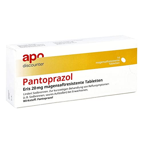 Pantoprazol Eris 20 mg TMR von apo-discounter bei Sodbrennen 14 stk Cover