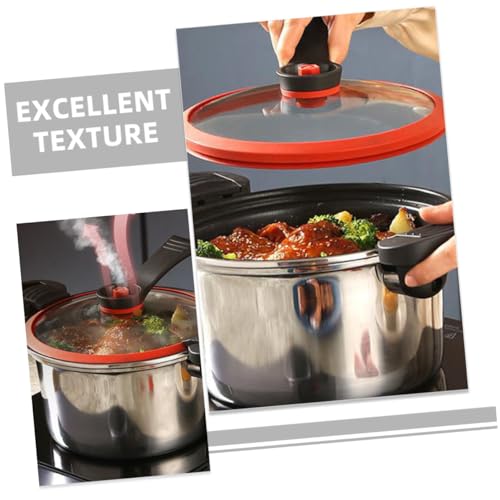PRETYZOOM Pentola Pressione Micro Pressure Cooker Antiaderente Con Doppio Manico Ergonomico Adatta Induzione Per Zuppe e Stufati Veloci Riscaldamento Uniforme e Tenuta Ottimale - immagine 5