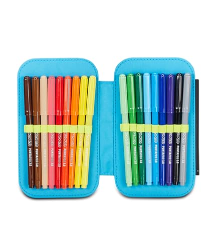 Sj Gang Astuccio Scuola Speed Case, Blu, Portapenne Mono Scomparto Con Plance Amovibili E Penne, Matite, Colori, Accessori Zaino, Elementari, Medie, Bambino - 9