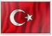 Imán para nevera con diseño de la bandera de Turquía