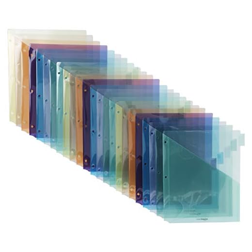 Amazon Basics Two Pocket Plastic Dividers, 8 Tab Set, Multicolor, Pack of 3 Sets