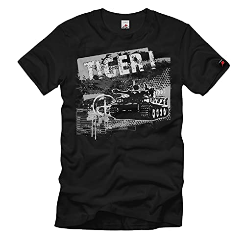 Char de combat Tiger 1 t-shirt XXL au design graphique Art World