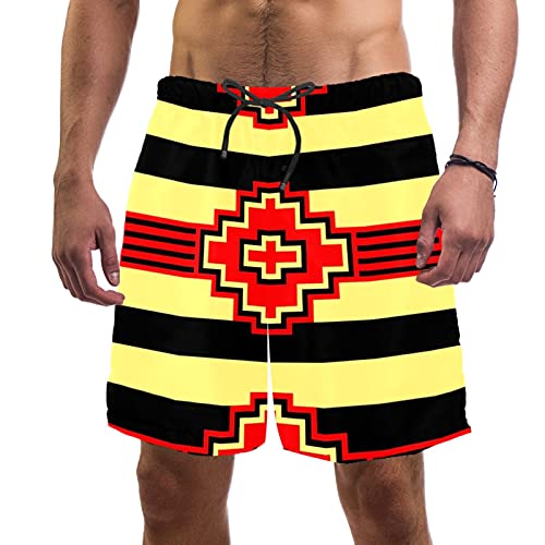Short de bain pour homme multicolore à séchage rapide doublure maille XXL