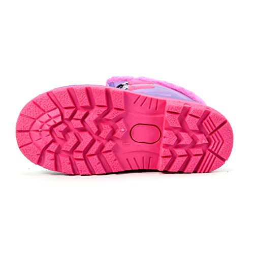 Nova Mountain Boys Girls Little Kids Winter Snow Boots,Nf Nfwb808 Purplefuchsia 3 #TOP5
