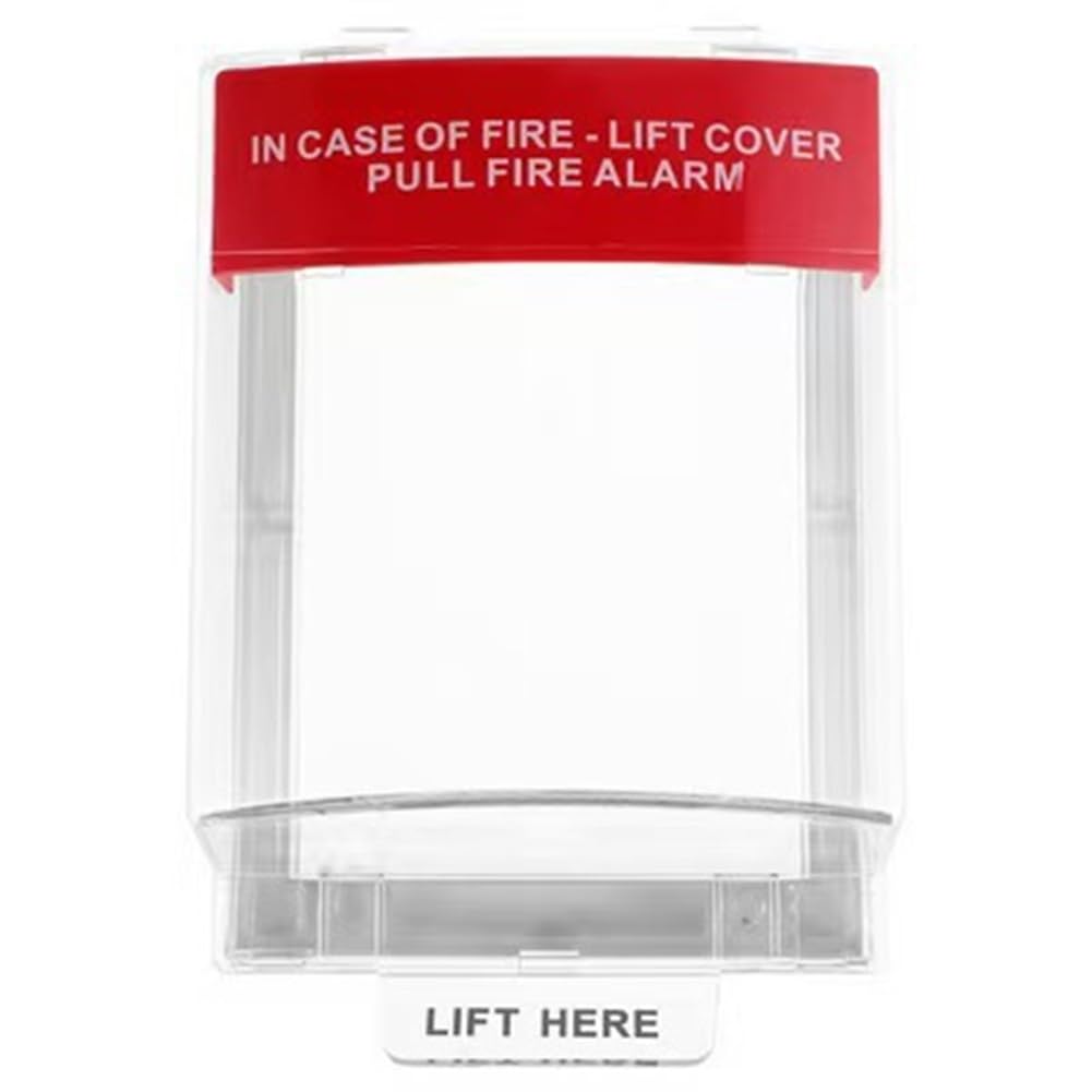 Jnchdghwa As Shown Fire Alarm Pull Station Cover Fire Alarm Protective Cover Pull Fire Alarm Cover Firefighting Rain Cover