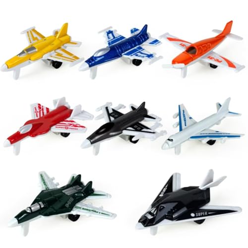 8 Pcs Airplane Toys, Gifts for Toddler for Plane Playset, Diecast Aircraft Toy with Glider Planes, Helicopter, Fighter Jet, Airplanes Toy for Toddler Kids 2-8 Years Old Birthday Party Favors 8 Pcs Airplane Toys, Gifts for Toddler for Plane Playset, Diecast Aircraft Toy with Glider Planes, Helicopter, Fighter Jet, Airplanes Toy for Toddler Kids 2-8 Years Old Birthday Party Favors