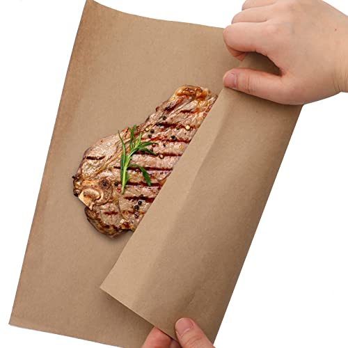 120 Pieces Butcher Paper Crafting Butcher Paper Meat Butcher Paper Sheets for Sublimation White Butcher Paper Disposable Brown Wrapping Paper for Food Service BBQ Accessories (12 x 12 Inches) - Thumbnail 6