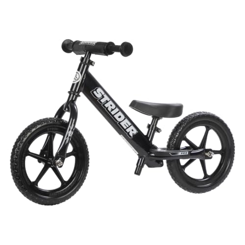 Strider 12 Pro Aluminum Balance Bike for Kids Aged 15 Years Black Pearl | No-Pedal Pro Balance Bike Ultralight Aluminum Frame Adjustable Seat Never-Flat Foam Rubber Tires Easy Assembly product thumbnail 9