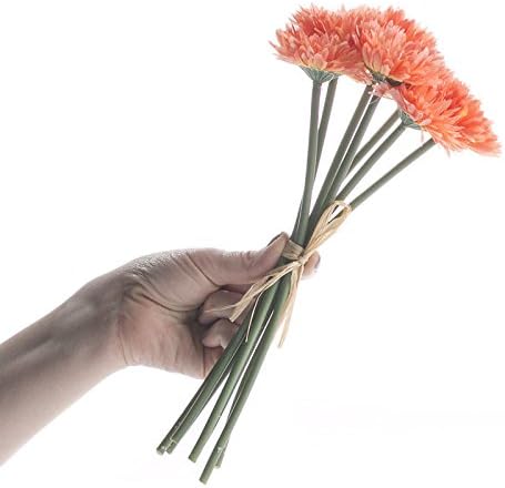 Miniatura 4 de Factory Direct Craft Flores artificiales de aster de durazno  (3 piezas) las flores de seda se pueden colocar en un recipiente para un arreglo