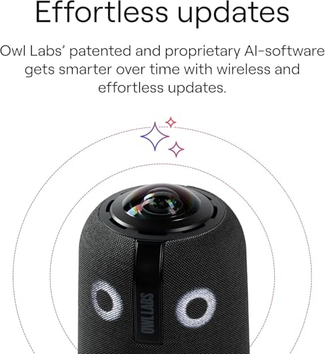 Image of Meeting Owl 4+ 360-Degree, 4K Smart Video Conference Camera, Microphone, and Speaker (Automatic Speaker Focus, Smart Zooming, and Noise Equalizing) (Renewed)