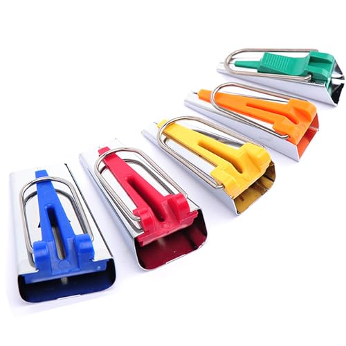 aqlbhz 5pcs Bias Binding Maker Bias Tape Maker Bias Binding Bias Binding Bias Binding Tape for Sewing Bias Tape for Sewing Binding Quilting Tools Arts and Crafts