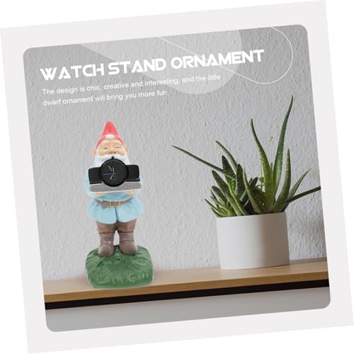 Support montre de bureau original en forme de gnome pour décoration intérieure
