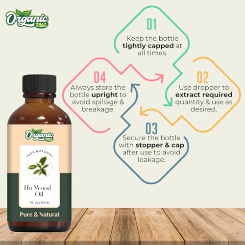 Image of Organic Zing Ho Wood oil (Cinnamomum Camphora) Oil | Pure & Natural Essential Oil for Skincare, Aroma and Diffusers- 30ml /1.01fl oz
