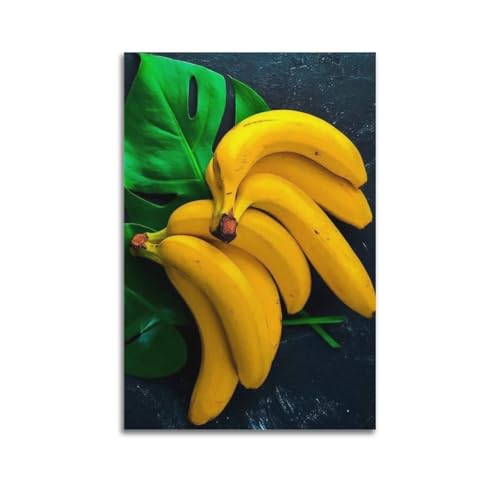 Poster bananes ZHOUKEG 60x90 cm pour sublimer votre cuisine moderne