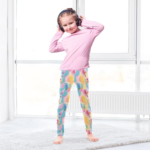 Colorful Pig Girls Casual Leggings for Kids Printed Long Pant Bottoms Stretch and Soft4