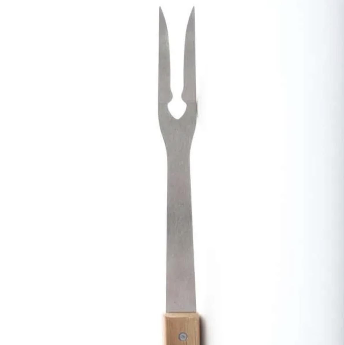 Norpro NP854 Fourchette à barbecue en acier inoxydable et bois