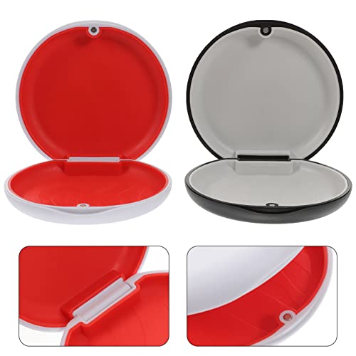 FRCOLOR Caixa Magnética Para Armazenamento De Dentaduras 2 Peças Recipiente Para Transporte De Denta