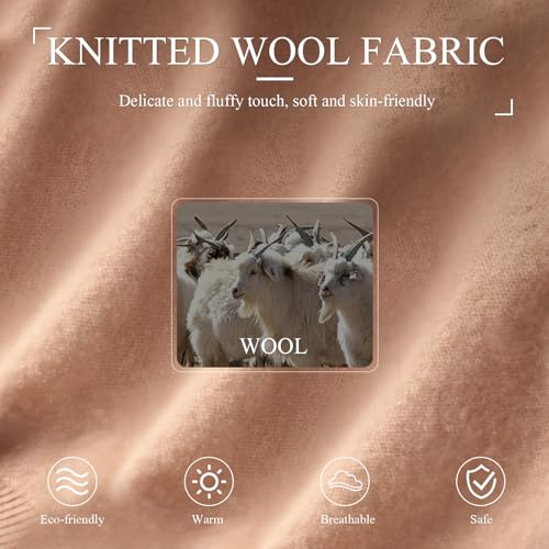 Sweater Knitted Knotted Shawl Wraps For Women Solid Color Wool Knitted Long Sleeves Knotted Blouse Decorative Shawl3