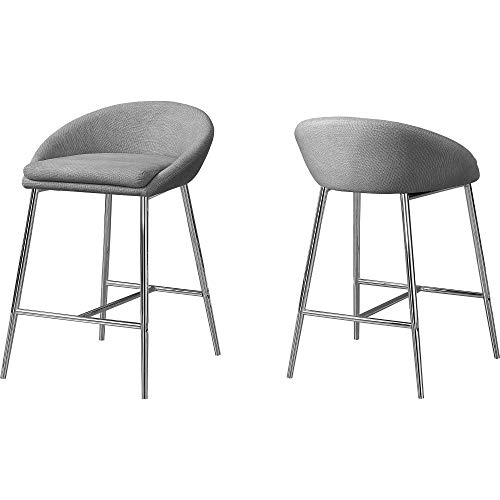 Monarch Specialties I BARSTOOL, Grey miniatura 5