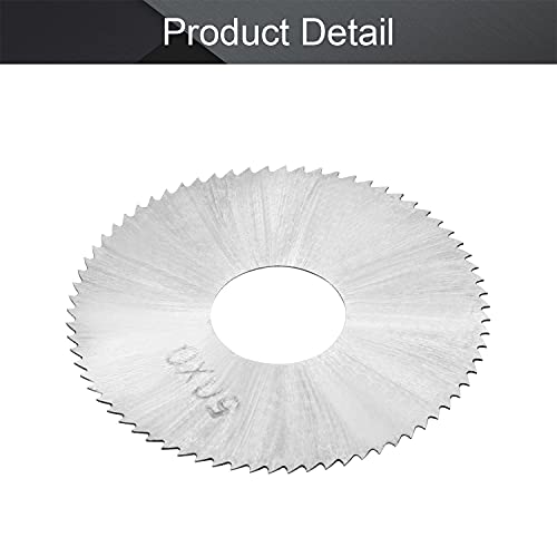 Utoolmart HSS Saw Blade Discs 50mm OD 0.3mm Thickness 72 Tooth Circular Slitting Saw Cutting Tool for Wood Metal Plastic - Image 4