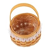 HOLIDYOYO Wedding Hand Woven Flower Basket Multipurpose Decorative Holder for Floral Arrangements for Events and Home Decor Charming Gift Basket for All Occasions