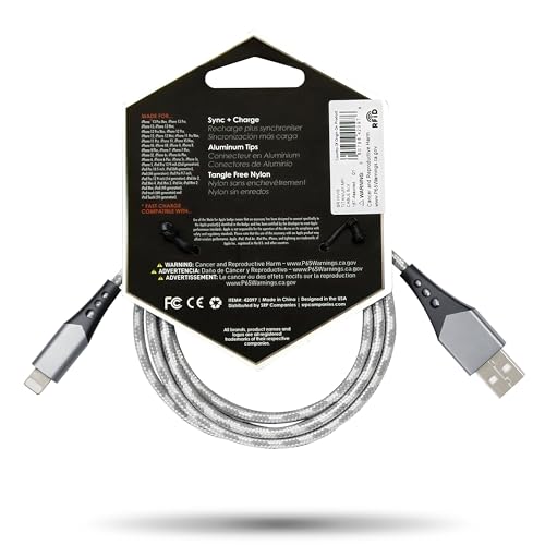 Câble USB vers Lightning charge rapide et transfert de données 1,8m - 2