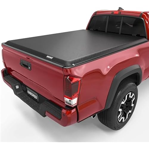 oEdRo Soft Roll Up Truck Bed Tonneau Cover Fit for 2016-2023 Tacoma 5ft Bed