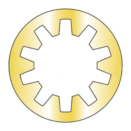 MS35333-40/1/4" Mil-Spec Internal Tooth Lock Washers/Steel/Zinc Yellow (Carton: 10,000 pcs)