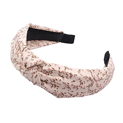 Foto von Haarbänder für Damen, breite Vintage-Haarbänder, Kopf-Turbane, Damen-Haarbandana, gedrehter Knoten, elastische Stirnbänder für den täglichen Gebrauch, Yoga, Sport