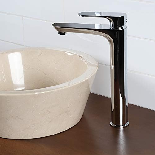 Deck-mount single hole faucet with lever handle. Water flow rate: 1.2GPM pressure compensating aerator. H: 11 5/8", SPOUT: 5 7/8", Polished Chrome
