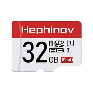 Hephinov Micro SD Card, 32GB MicroSDHC Up to 90MB/s(R) + SD Adapter with A1, C10, U1, V10, Full HD, Memory Card for…