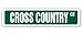 CROSS COUNTRY Street Sign race racer competition spikes shoes suit runner gift