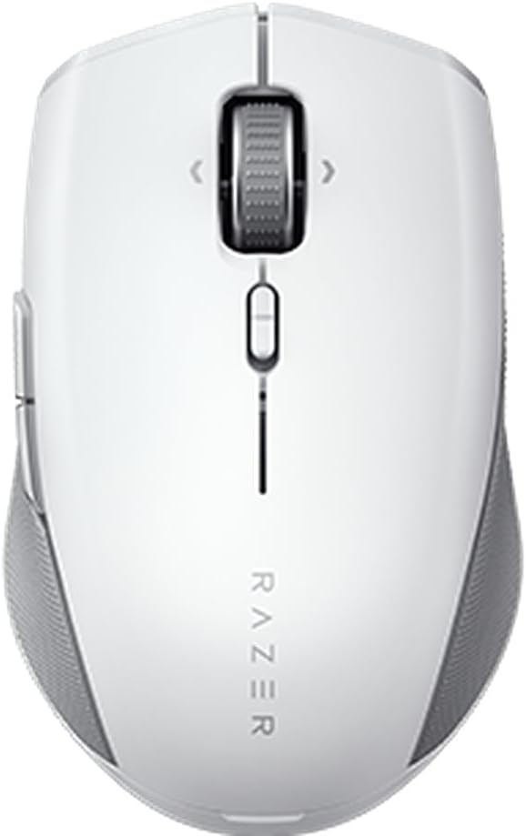 Pro Click Mini Portable Wireless Mouse: Silent, Tactile, Mouse Clicks - Sleek & Compact Design - HyperScroll Technology - Productivity Dongle - Connect up to 4 Devices - 7 Programmable Buttons