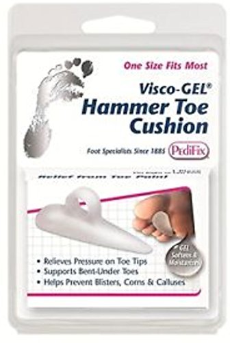 PediFix Visco-Gel Hammer Toe Cushion, Small Left 1 ea (Pack of 5)