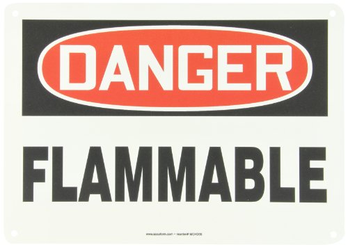 Danger Flammable Panneau pour Sécuriser le Stockage de Produits Inflammables Accuform
