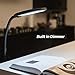 Brightech Litespan Slim LED Floor Reading Lamp - Tall with Adjustable Gooseneck, Dimmable for Living Rooms, Offices & Bedrooms - Black