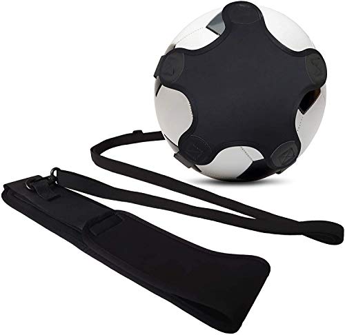 Kai Xin Solo Soccer Trainer,Hand Free Football Kick Training AidsSolo Skill Practice Equipment for Kids Adult with Elastic Adjustable Waist Beltï¼ŒFits Size 3,4,5 Footballs Volleyball Rugby