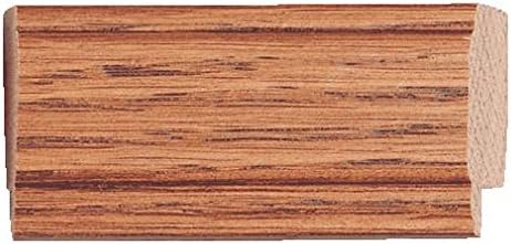 CountryArtHouse Picture Frame Moulding (Wood) 100ft Bundle - Traditional Honey Pecan Finish - 1" Width - 1/2" Rabbet Depth