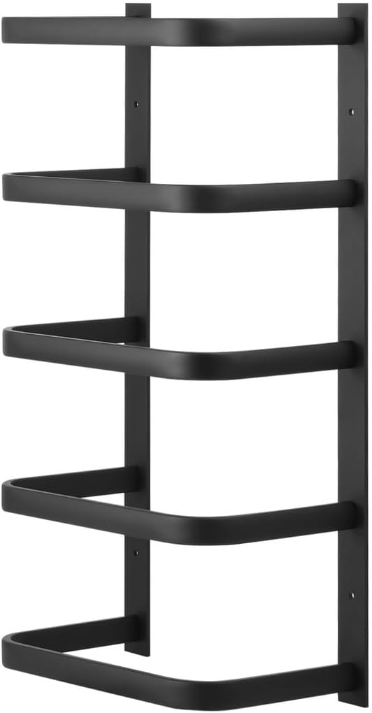 Bathroom Stainless Steel Rack 5-Tier, Towel Mounted Wall Storage Shelf Rack, Towels Rack Mounted Wall for Bathroom/Rv/Camper, Rack Towel Bathroom for Rolled Bath Towels, Hand Towels