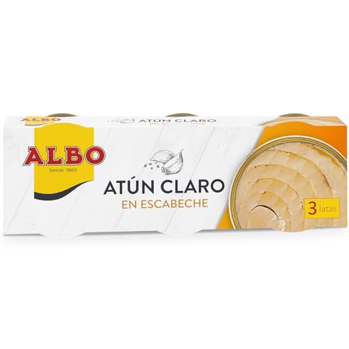 Albo Atún Claro en Escabeche, 3 x 67g