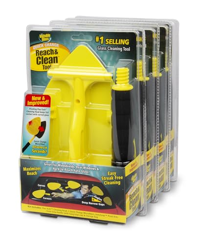 Invisible Glass 95160-4PK Reach & Clean Windshield Cleaning Tool and