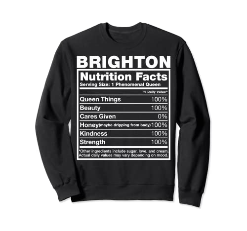 Brighton Nutrition Facts Brighton Chemise d'anniversaire Sweatshirt